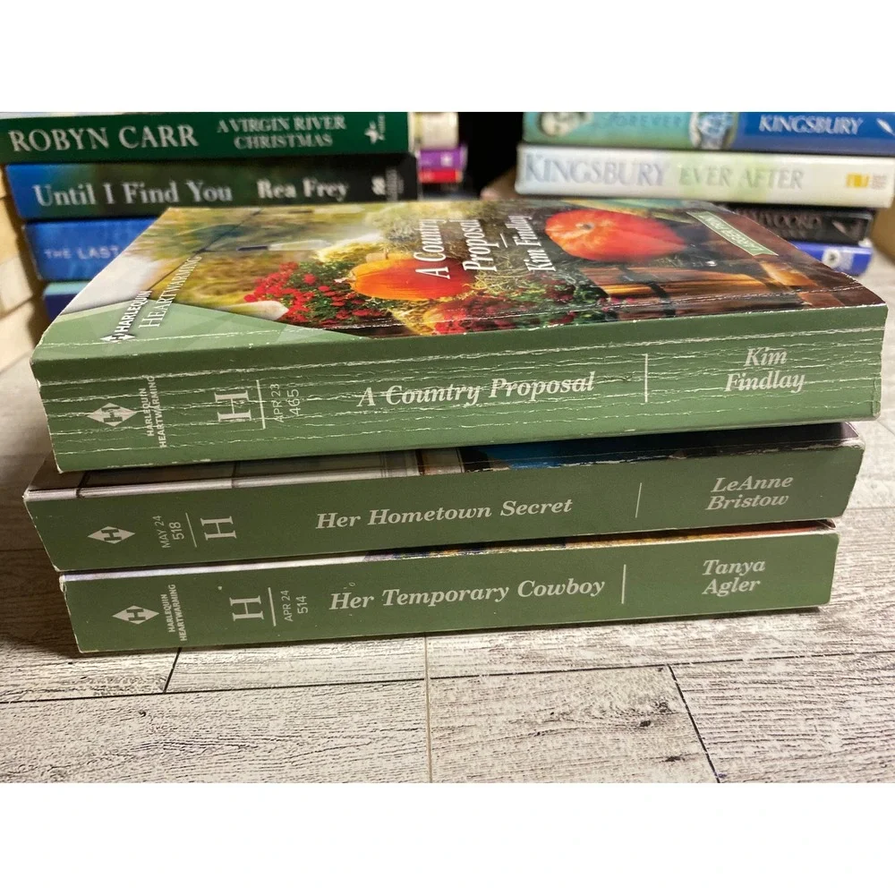 Harlequin Heartwarming LARGER PRINT Romance Novels Lot of 3 Cowboy Country